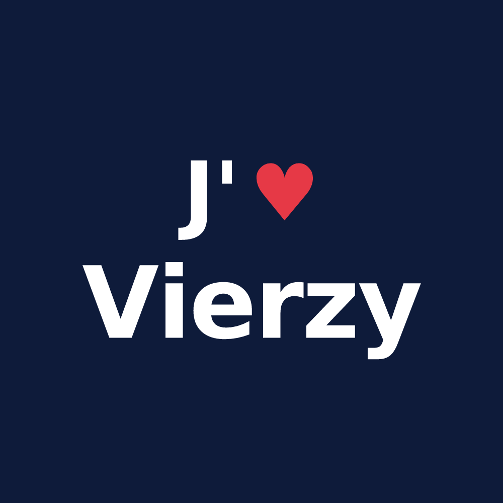 T-shirt personnalisé Vierzy — design J'aime Vierzy