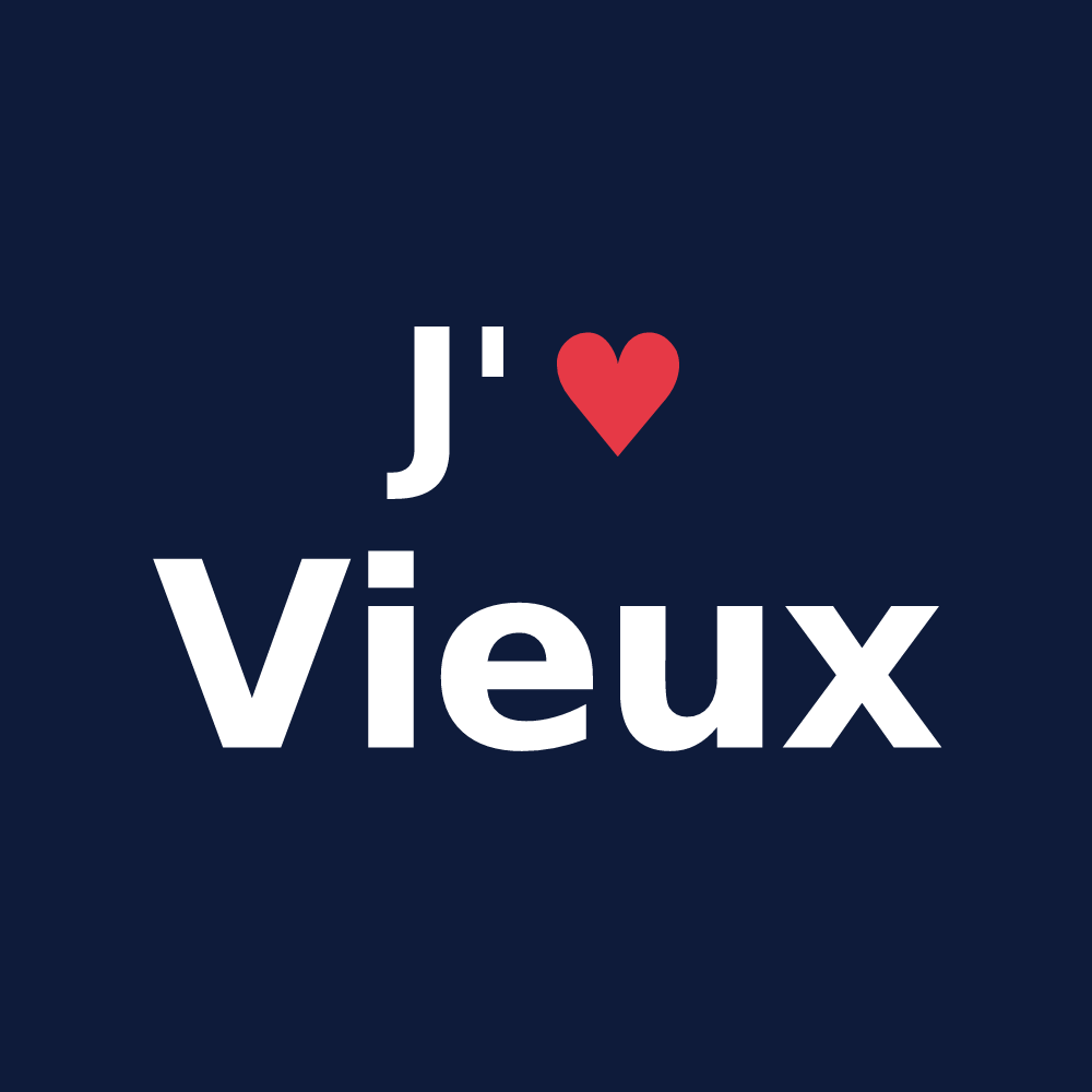 T-shirt personnalisé Vieux — design J'aime Vieux