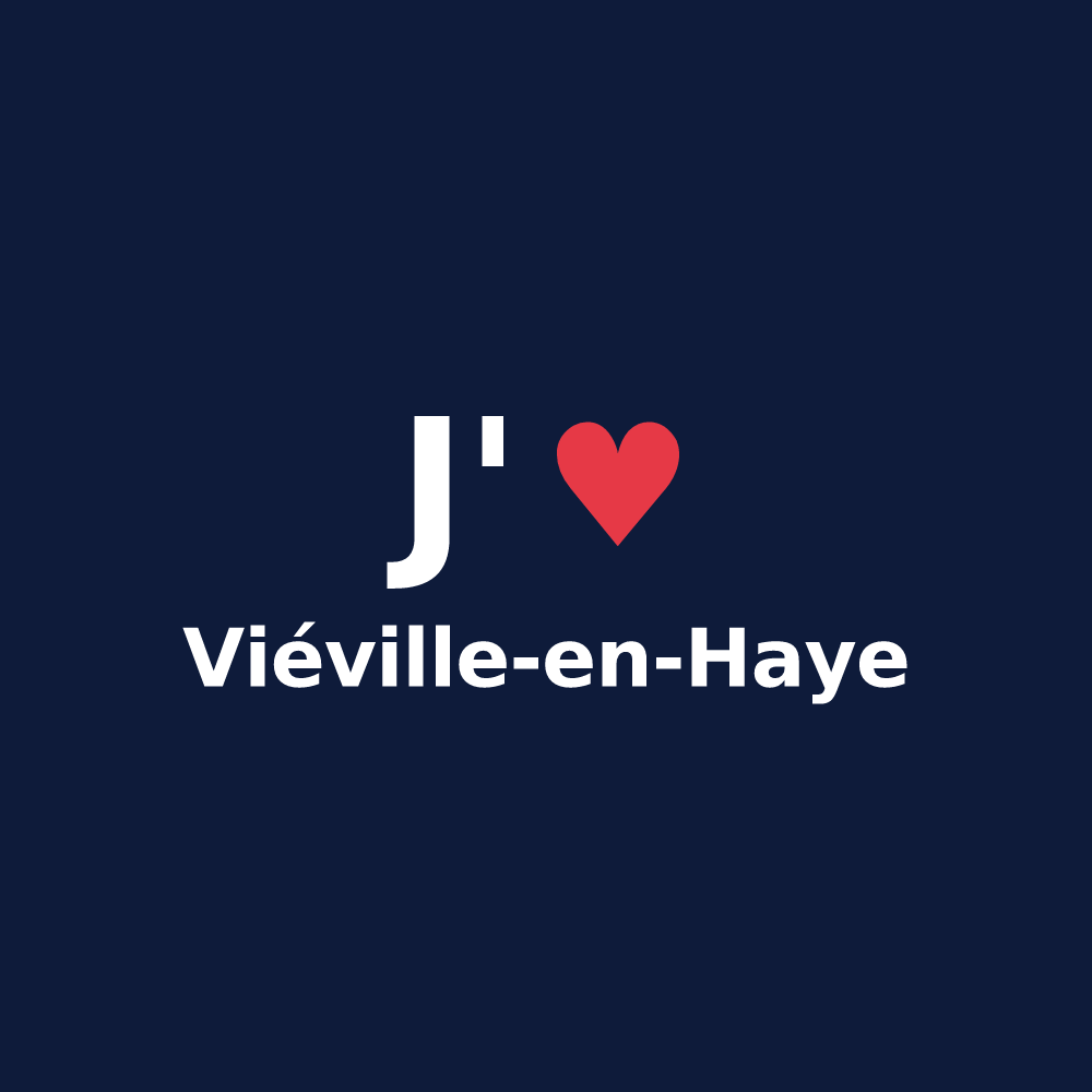 T-shirt personnalisé Viéville-en-Haye — design J'aime Viéville-en-Haye