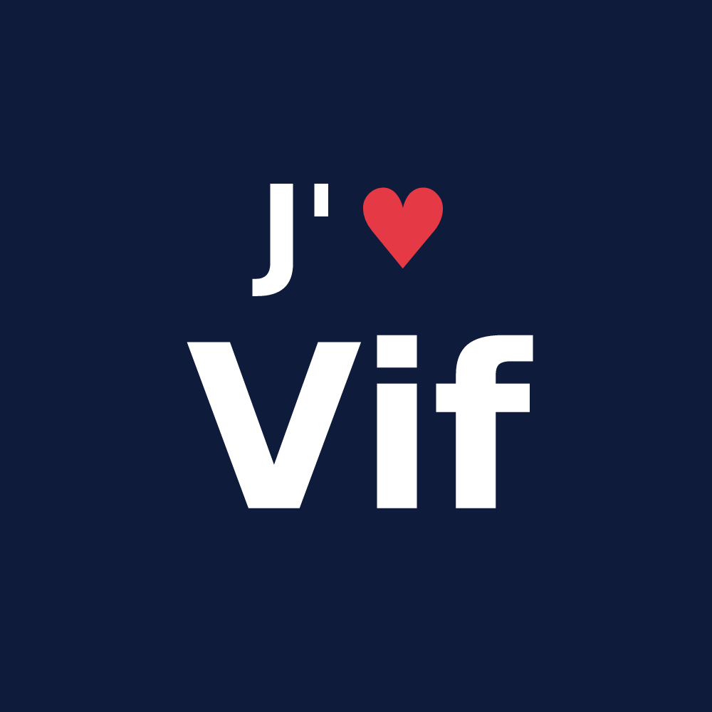 T-shirt personnalisé Vif — design J'aime Vif