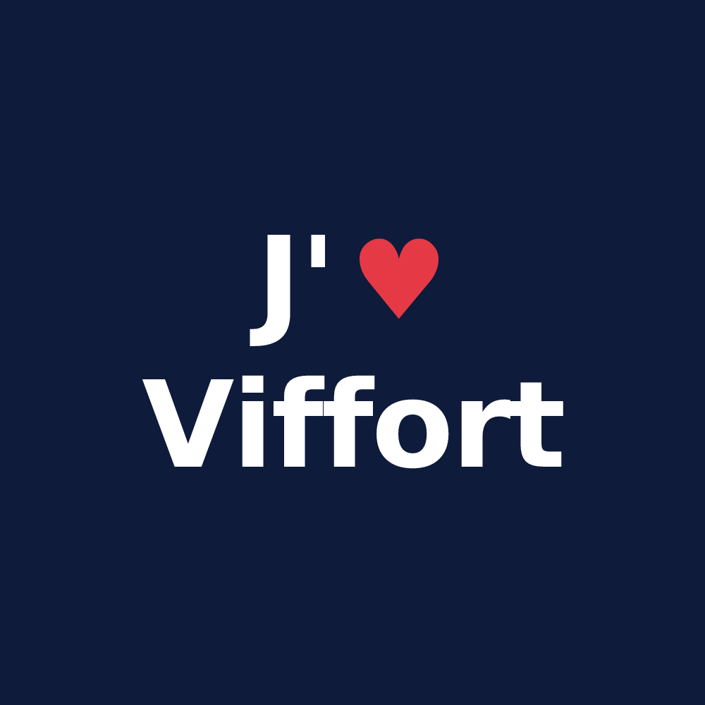 T-shirt personnalisé Viffort — design J'aime Viffort