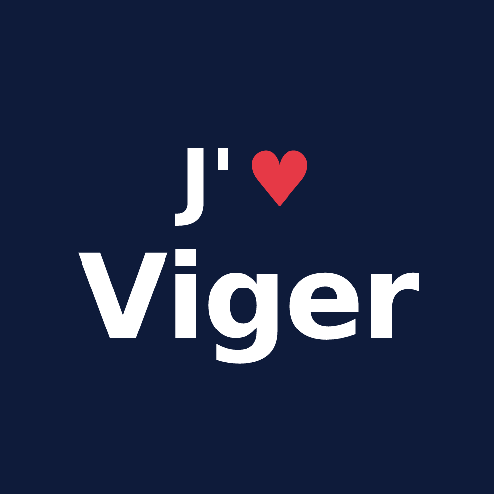T-shirt personnalisé Viger — design J'aime Viger