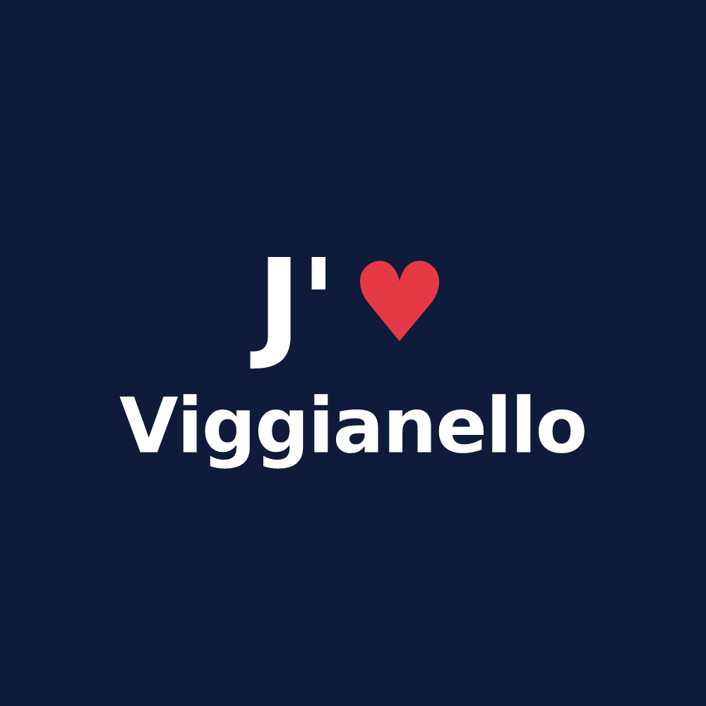 T-shirt personnalisé Viggianello — design J'aime Viggianello