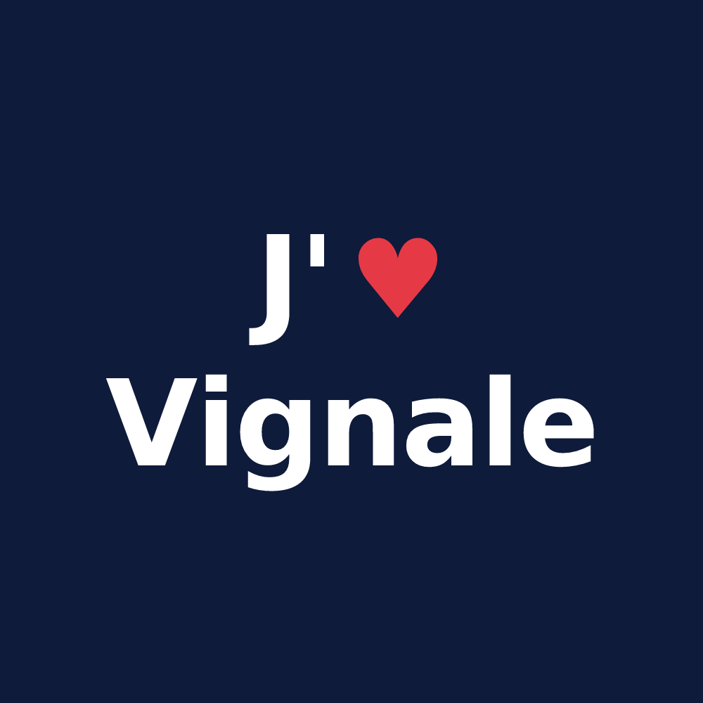 T-shirt personnalisé Vignale — design J'aime Vignale