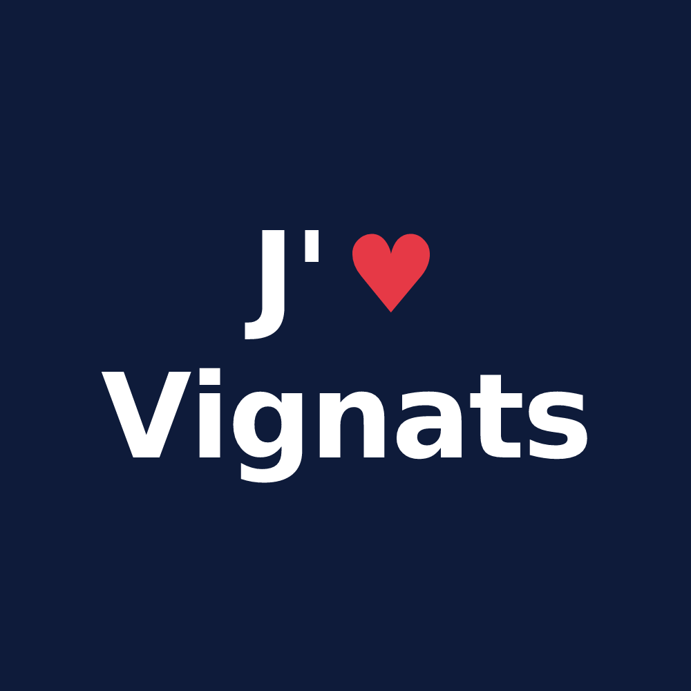 T-shirt personnalisé Vignats — design J'aime Vignats
