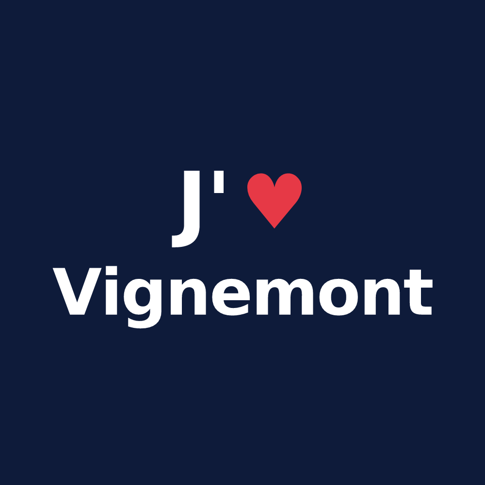 T-shirt personnalisé Vignemont — design J'aime Vignemont