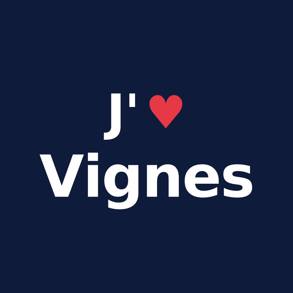T-shirt personnalisé Vignes — design J'aime Vignes