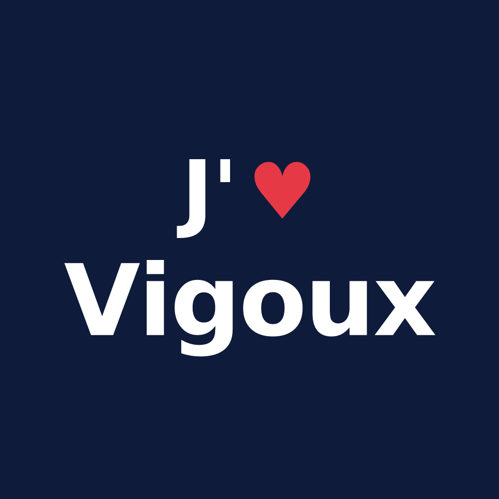 T-shirt personnalisé Vigoux — design J'aime Vigoux