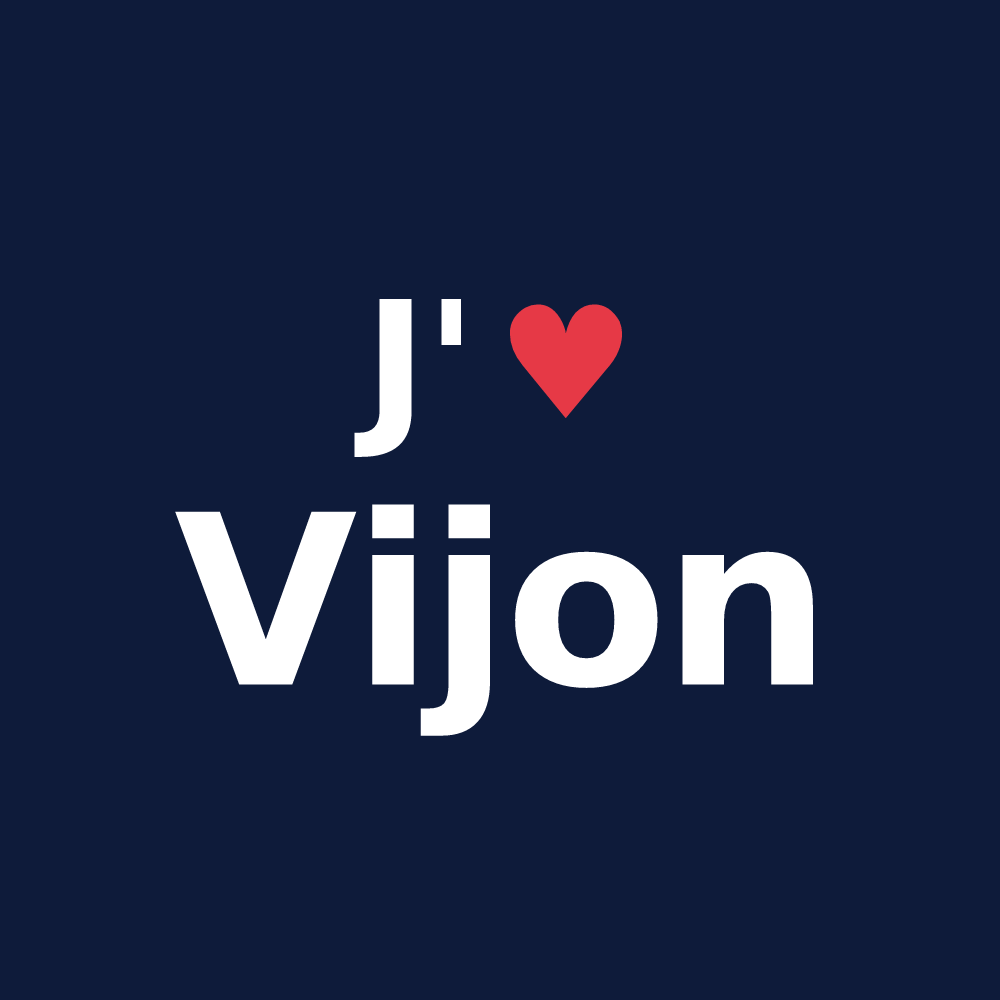 T-shirt personnalisé Vijon — design J'aime Vijon