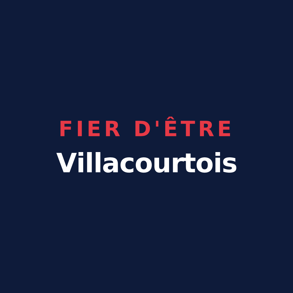 T-shirt « Fier d'être Villacourtois » — design pour Villacourt
