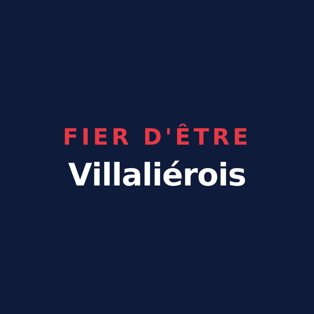 T-shirt « Fier d'être Villaliérois » — design pour Villalier