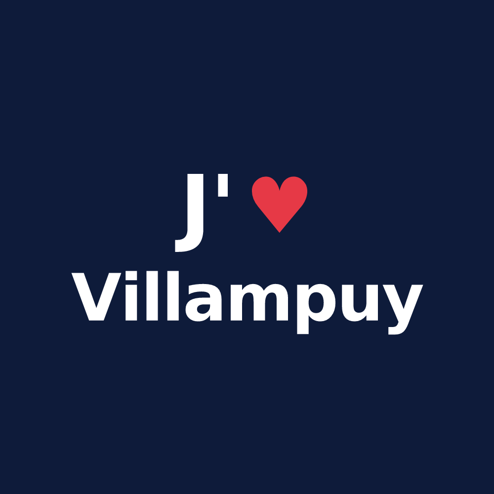 T-shirt personnalisé Villampuy — design J'aime Villampuy