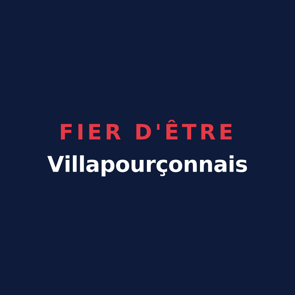 T-shirt « Fier d'être Villapourçonnais » — design pour Villapourçon