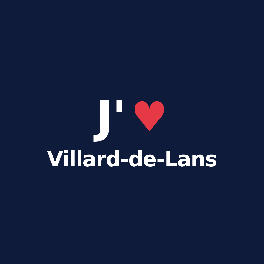 T-shirt personnalisé Villard-de-Lans — design J'aime Villard-de-Lans