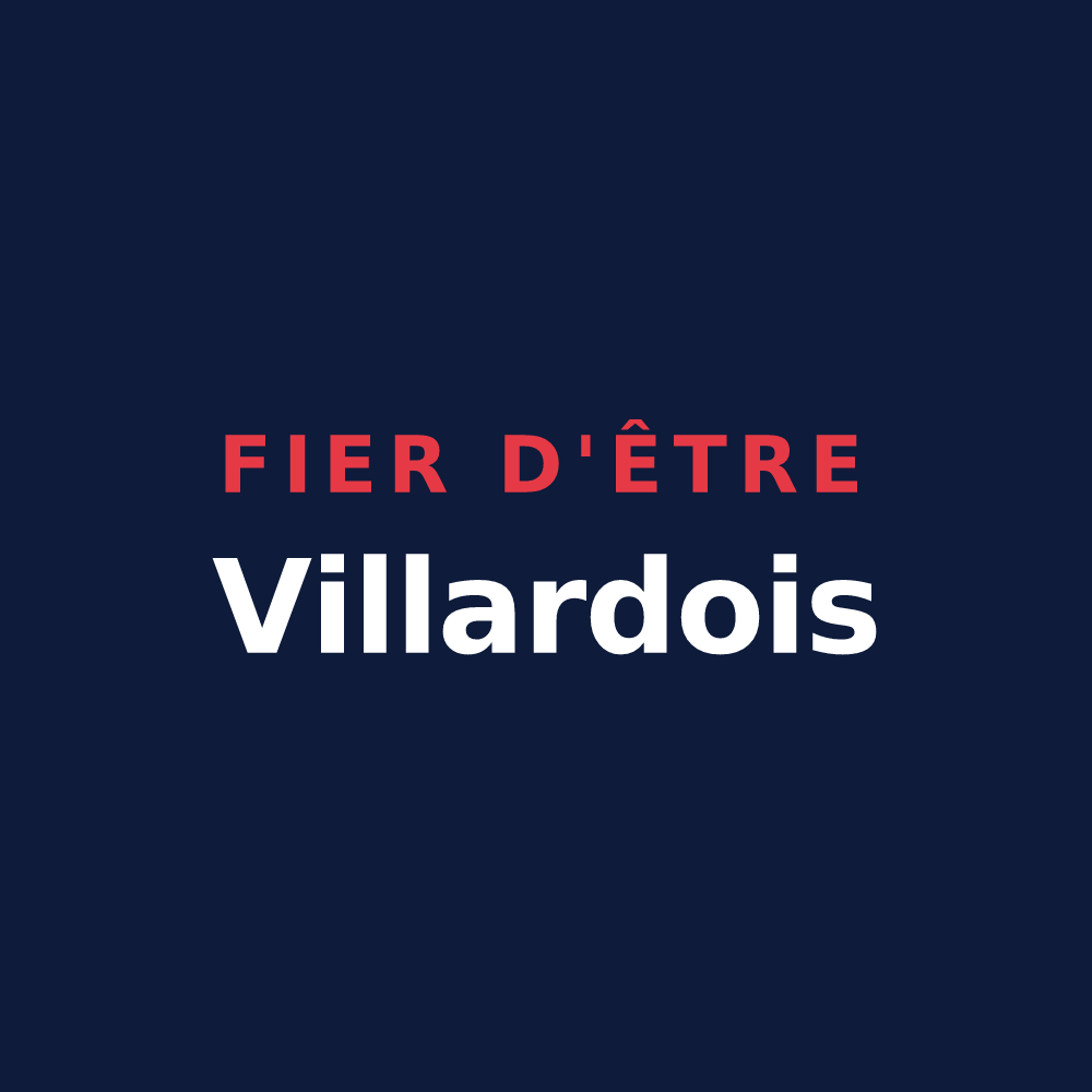 T-shirt « Fier d'être Villardois » — design pour Villars-les-Dombes