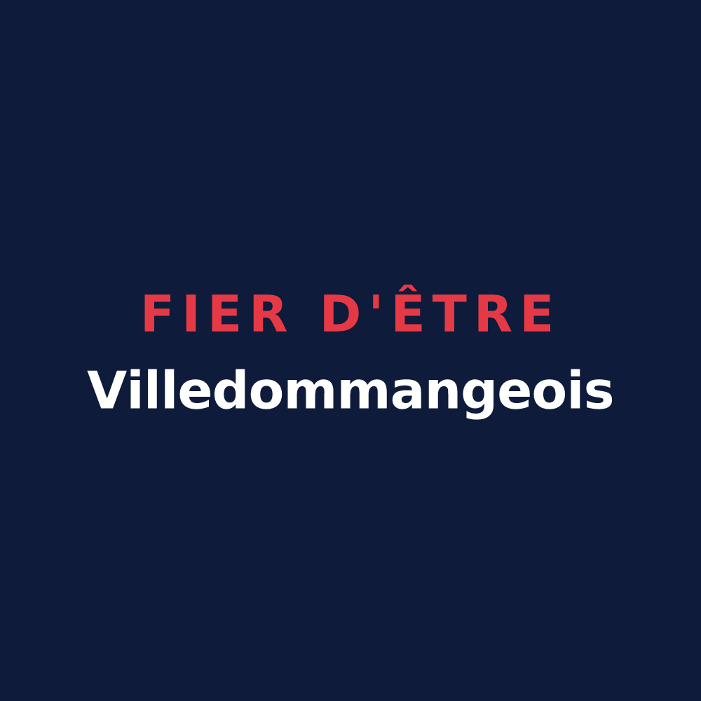 T-shirt « Fier d'être Villedommangeois » — design pour Ville-Dommange
