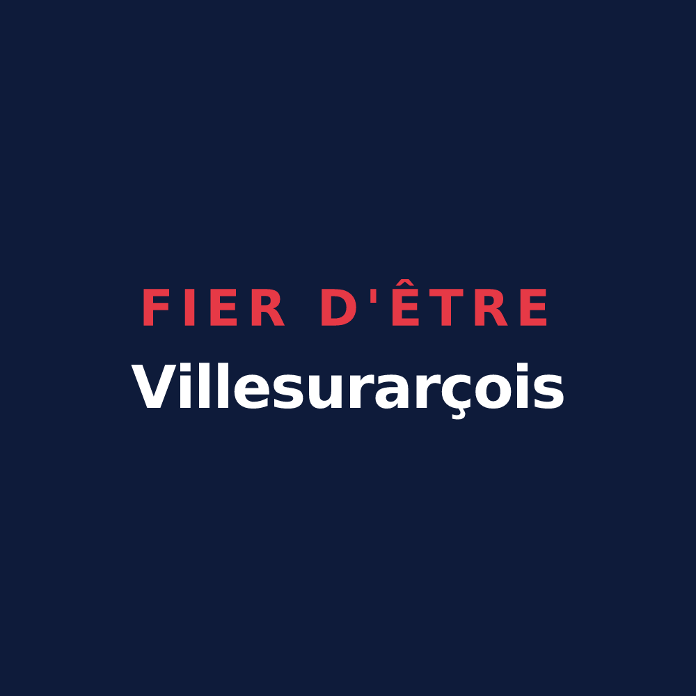 T-shirt « Fier d'être Villesurarçois » — design pour Ville-sur-Arce