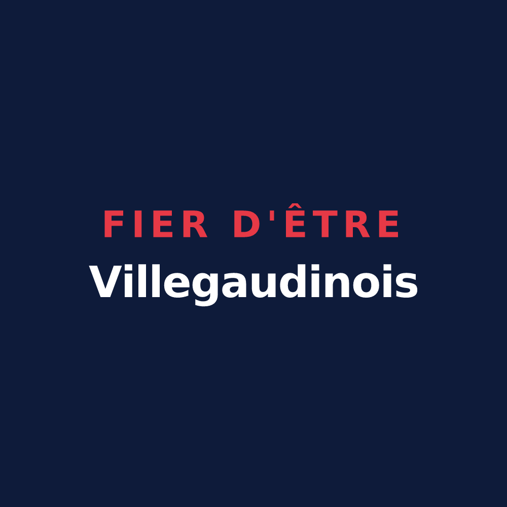 T-shirt « Fier d'être Villegaudinois » — design pour Villegaudin