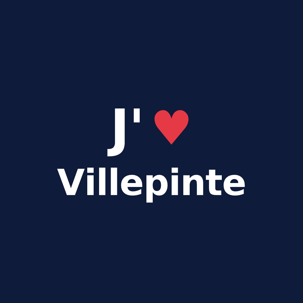 T-shirt personnalisé Villepinte — design J'aime Villepinte