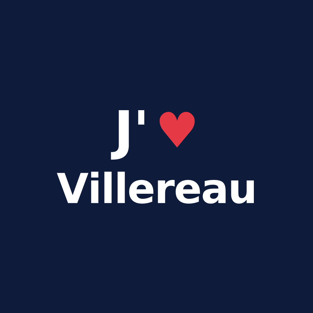 T-shirt personnalisé Villereau — design J'aime Villereau