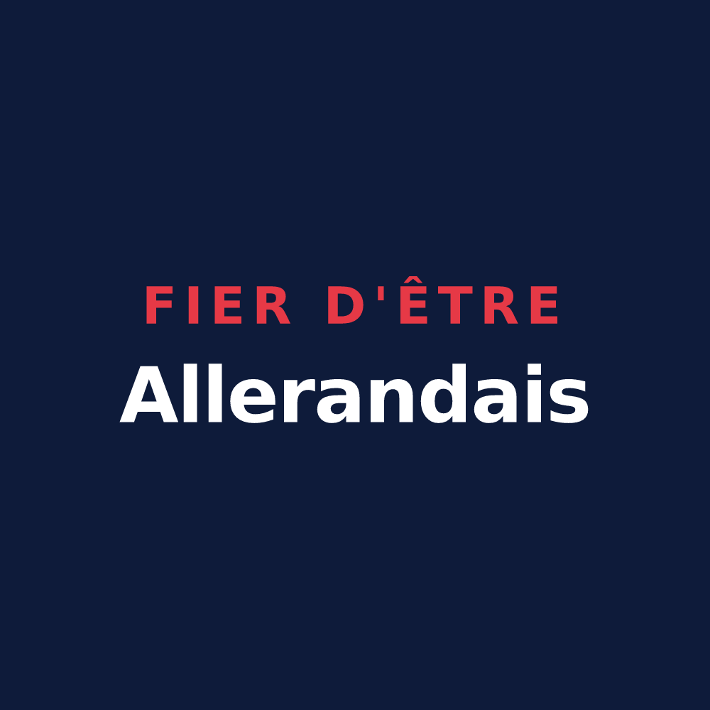 T-shirt « Fier d'être Allerandais » — design pour Villers-Allerand