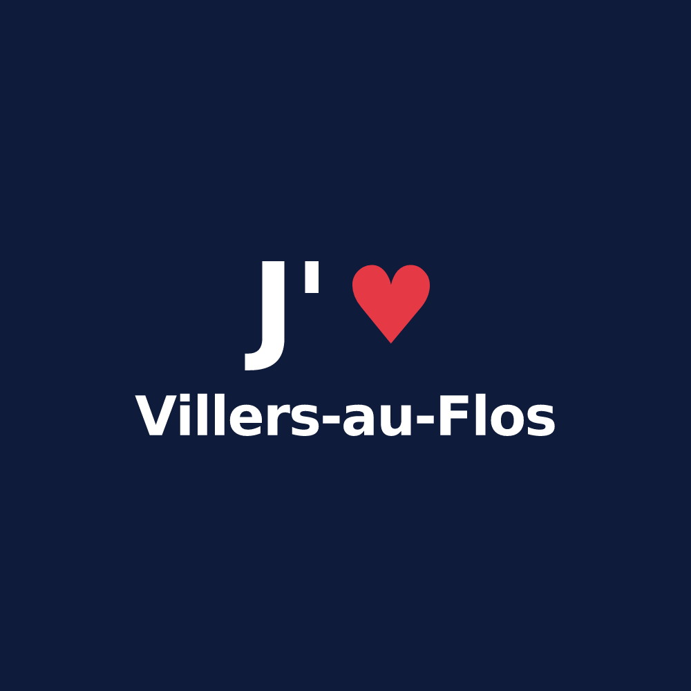 T-shirt personnalisé Villers-au-Flos — design J'aime Villers-au-Flos