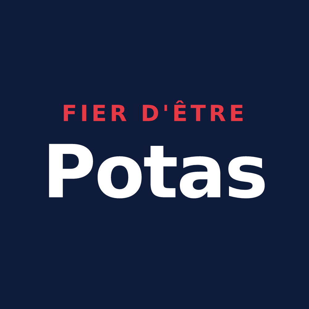 T-shirt « Fier d'être Potas » — design pour Villers-en-Haye