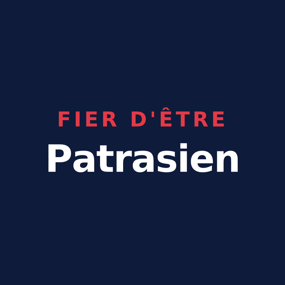 T-shirt « Fier d'être Patrasien » — design pour Villers-Patras