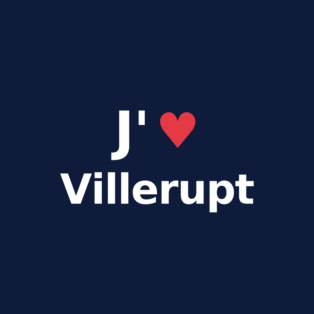 T-shirt personnalisé Villerupt — design J'aime Villerupt