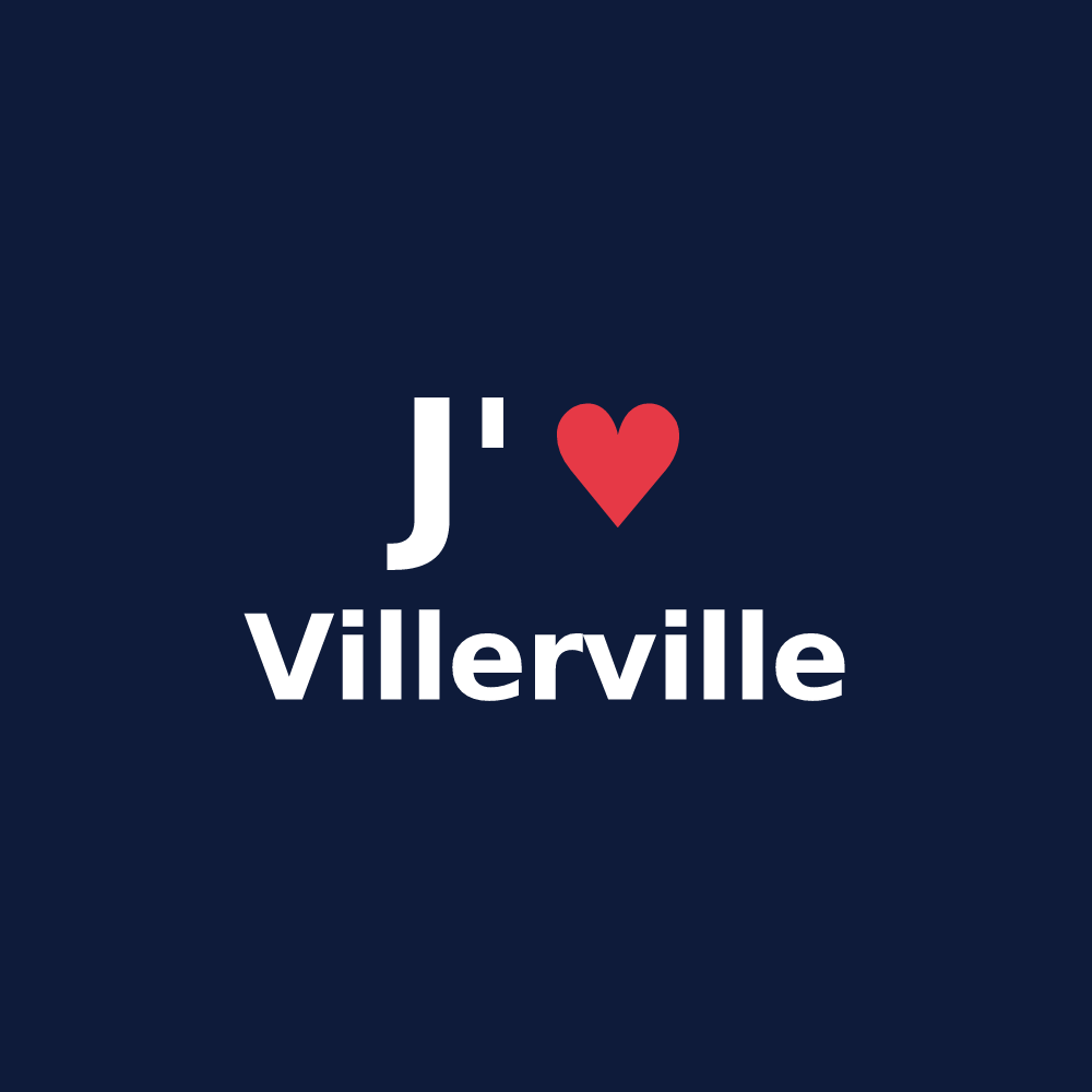 T-shirt personnalisé Villerville — design J'aime Villerville