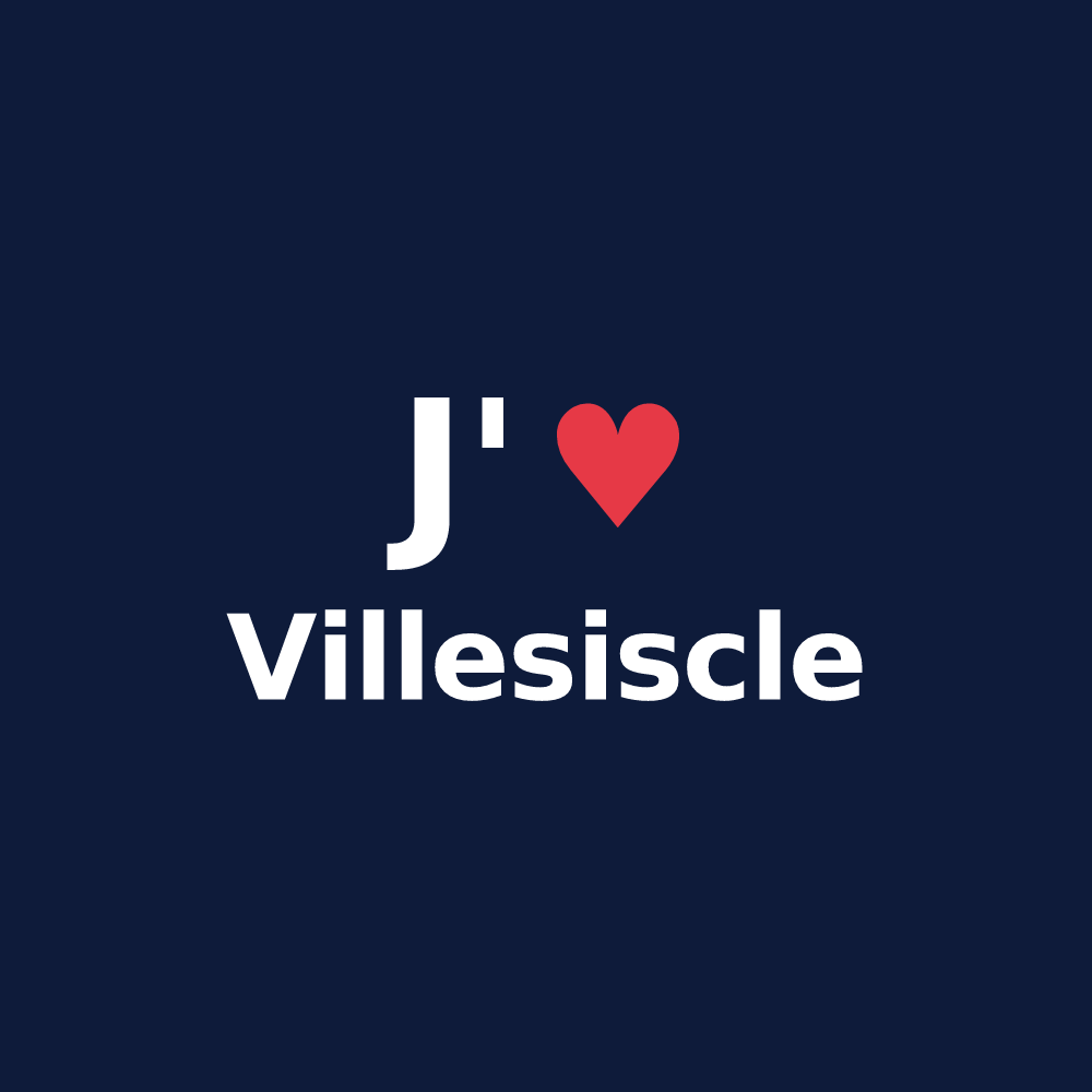 T-shirt personnalisé Villesiscle — design J'aime Villesiscle