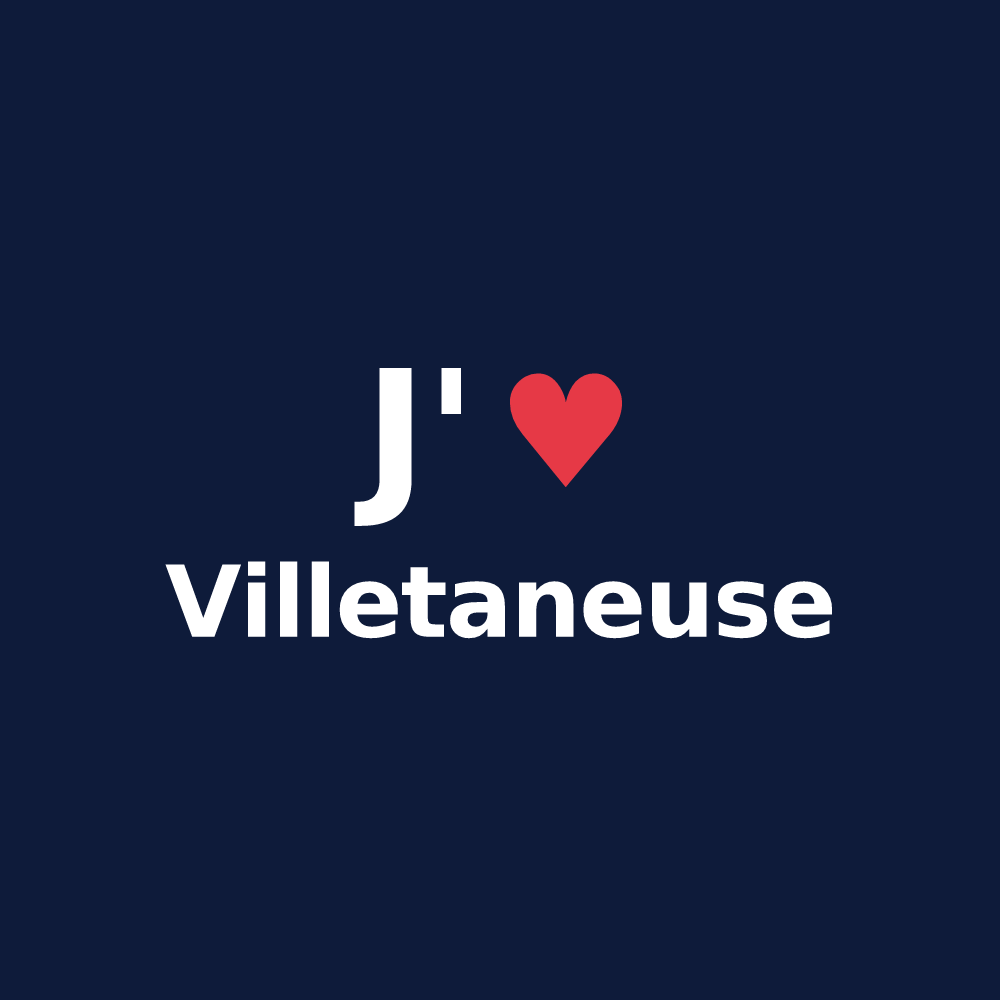 T-shirt personnalisé Villetaneuse — design J'aime Villetaneuse