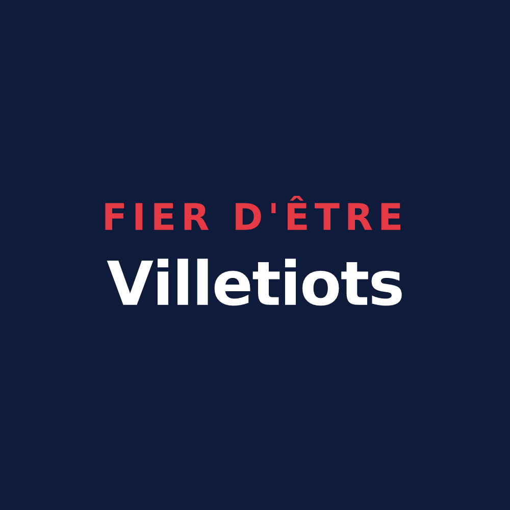 T-shirt « Fier d'être Villetiots » — design pour Villette-sur-Aube