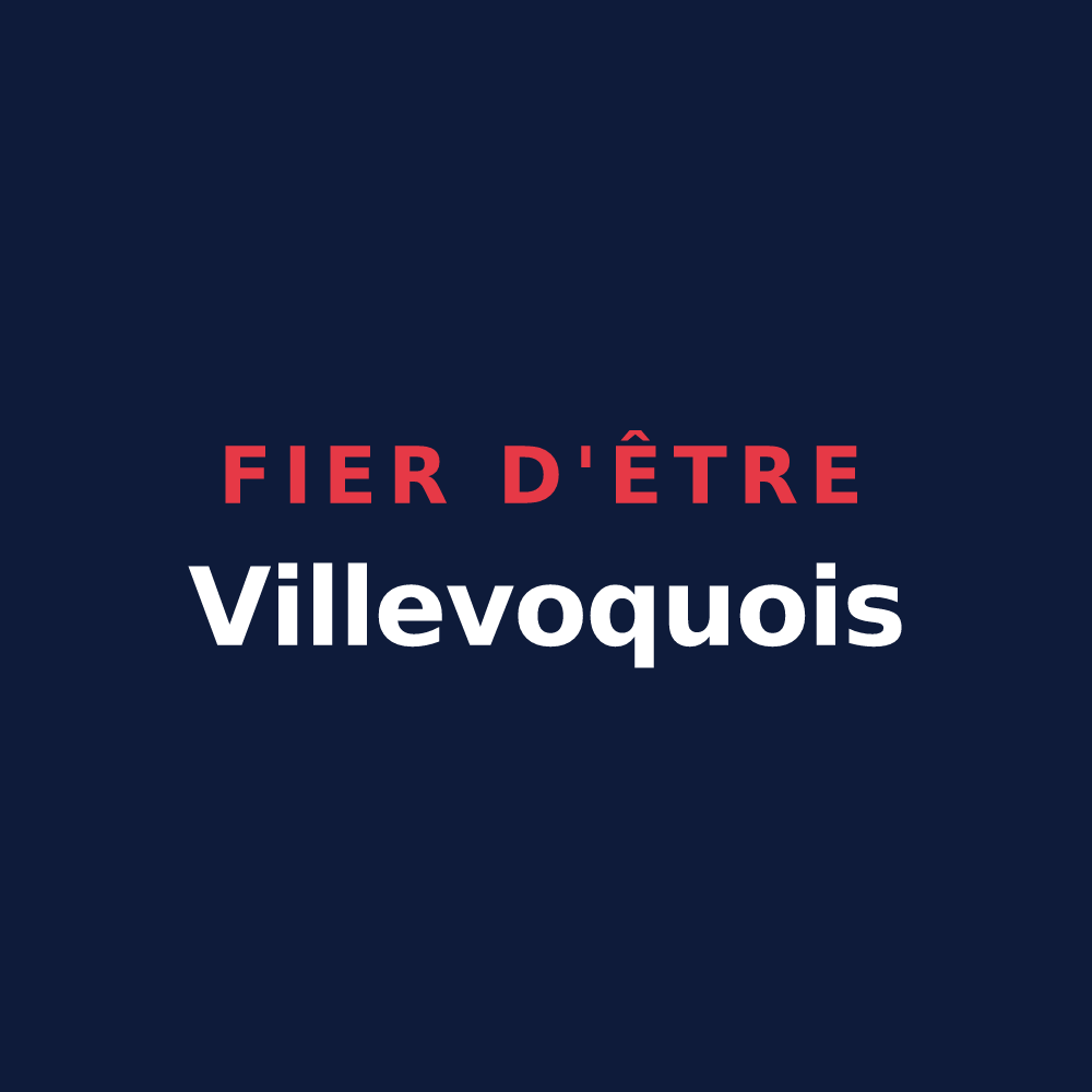 T-shirt « Fier d'être Villevoquois » — design pour Villevoques