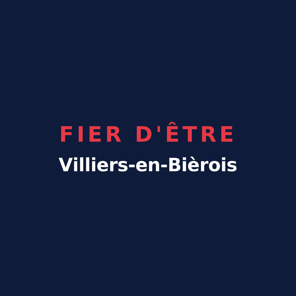 T-shirt « Fier d'être Villiers-en-Bièrois » — design pour Villiers-en-Bière