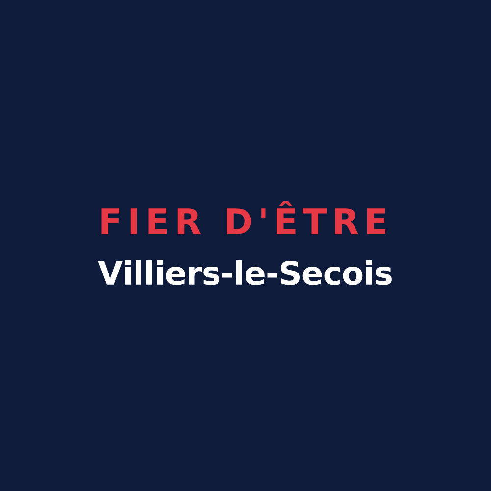 T-shirt « Fier d'être Villiers-le-Secois » — design pour Villiers-le-Sec