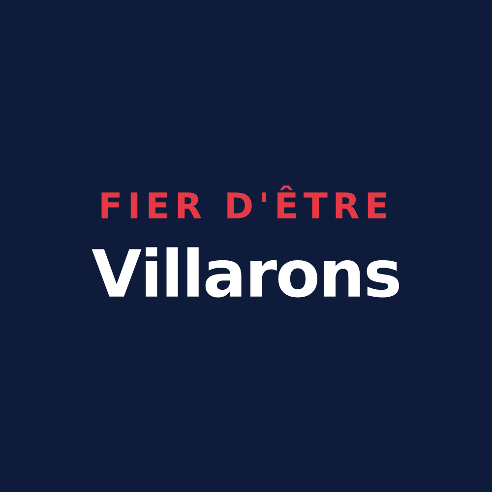 T-shirt « Fier d'être Villarons » — design pour Villiers-sous-Grez
