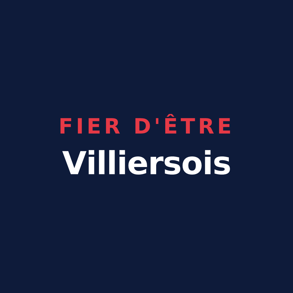 T-shirt « Fier d'être Villiersois » — design pour Villiers-sur-Loir