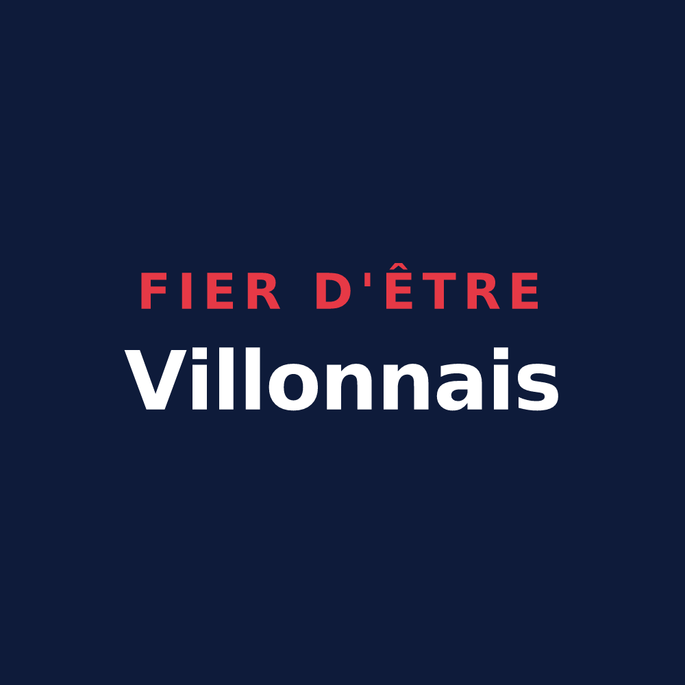 T-shirt « Fier d'être Villonnais » — design pour Villons-les-Buissons