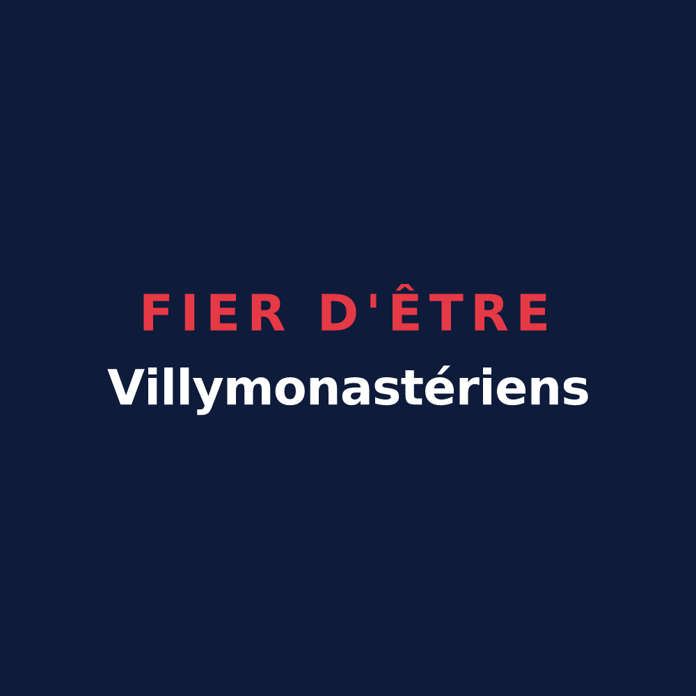 T-shirt « Fier d'être Villymonastériens » — design pour Villy-le-Moutier