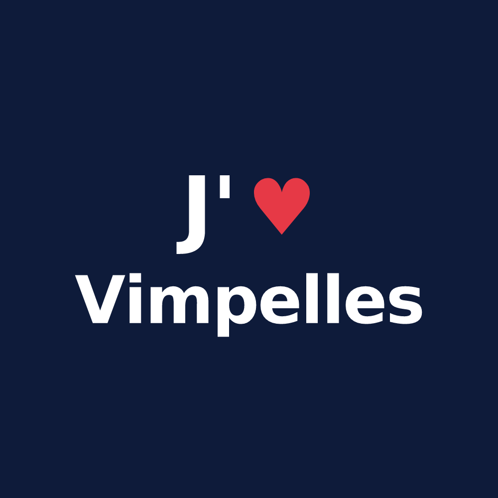 T-shirt personnalisé Vimpelles — design J'aime Vimpelles