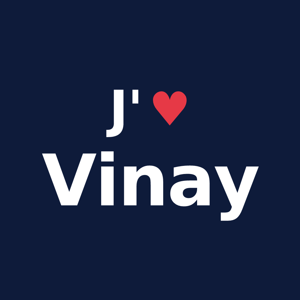 T-shirt personnalisé Vinay — design J'aime Vinay