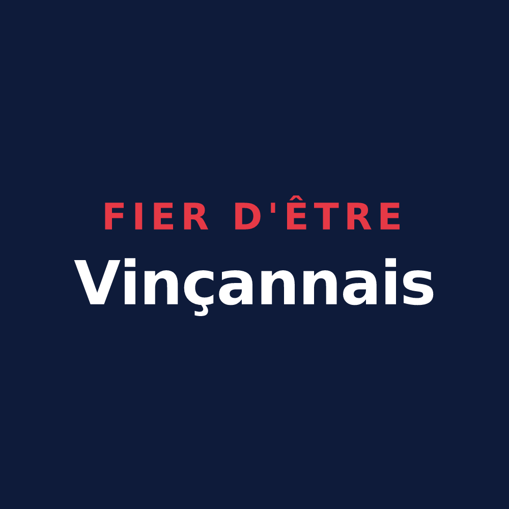 T-shirt « Fier d'être Vinçannais » — design pour Vinça