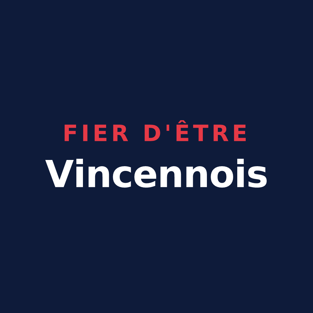 T-shirt « Fier d'être Vincennois » — design pour Vincennes