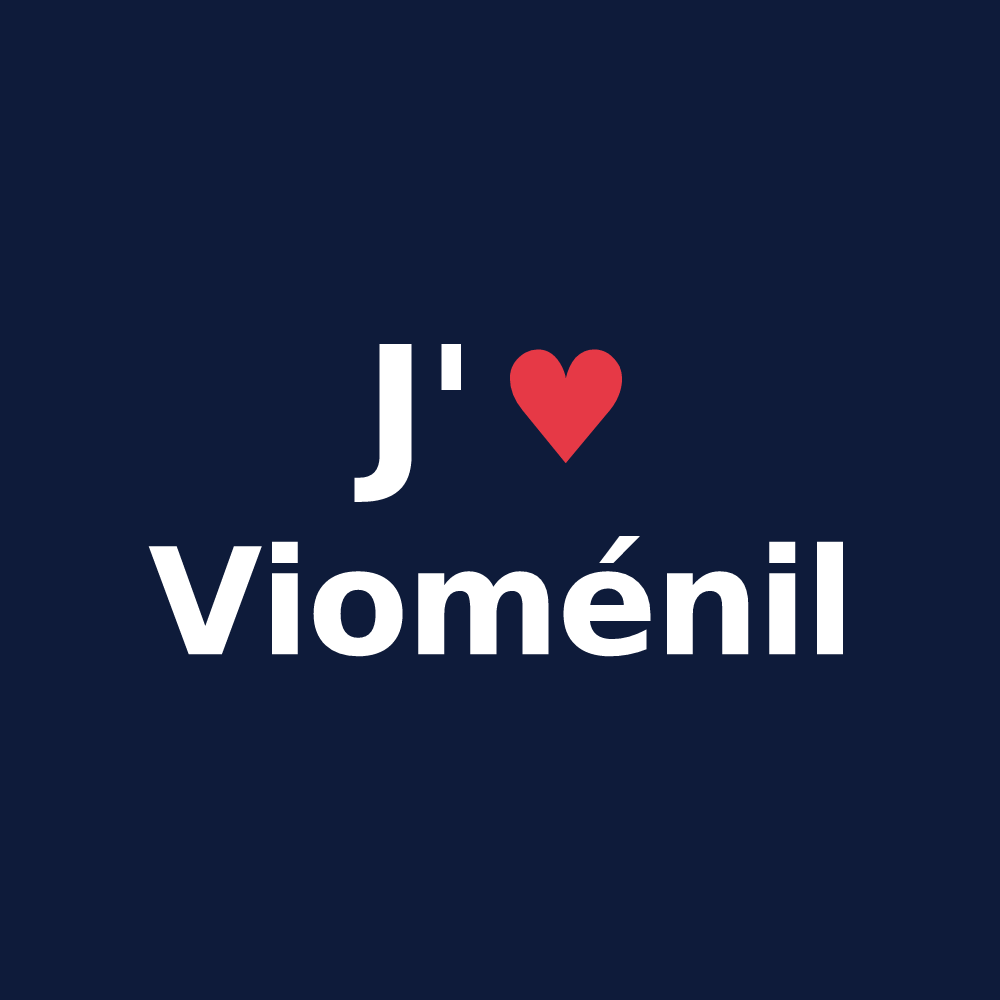 T-shirt personnalisé Vioménil — design J'aime Vioménil