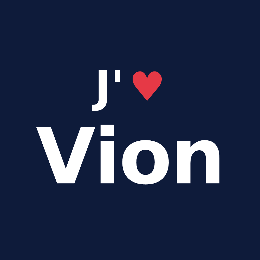 T-shirt personnalisé Vion — design J'aime Vion