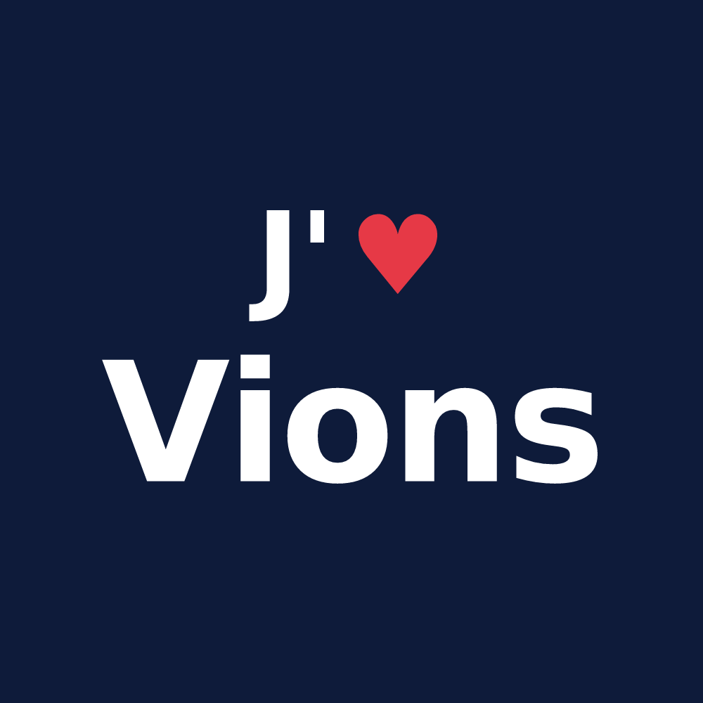 T-shirt personnalisé Vions — design J'aime Vions