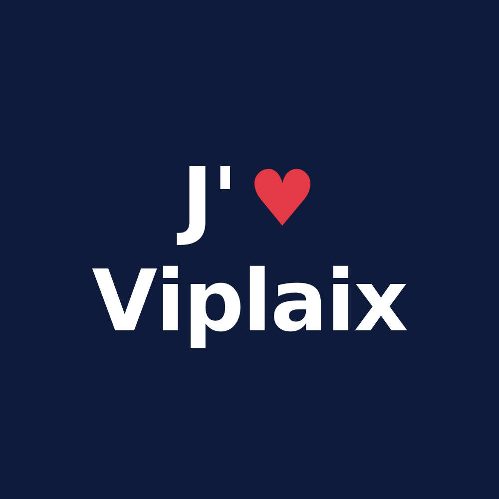T-shirt personnalisé Viplaix — design J'aime Viplaix