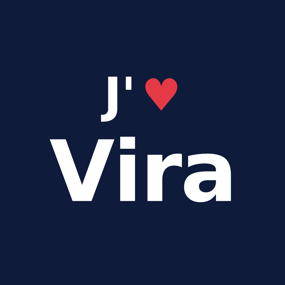 T-shirt personnalisé Vira — design J'aime Vira