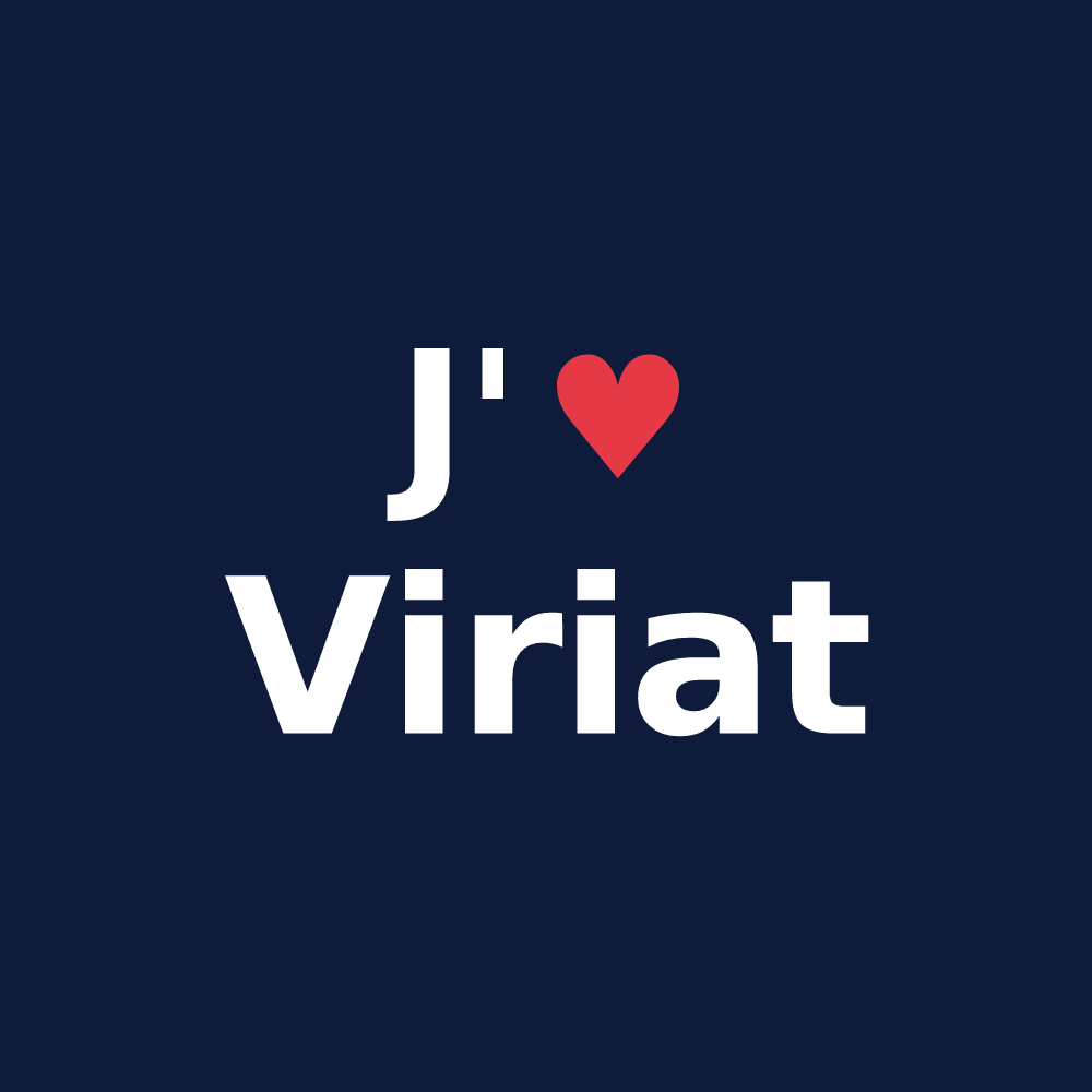 T-shirt personnalisé Viriat — design J'aime Viriat
